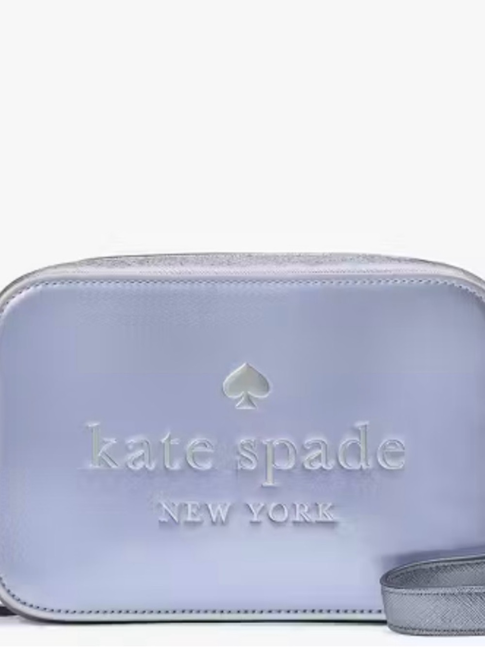 kate spade authentic camera bag Lavender Embossed Cosmetic Case